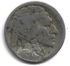 1921 S  Restored Date Buffalo Nickel - Free Shipping  A335