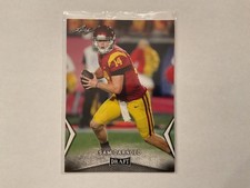 Sam Darnold 2018 Leaf Draft Rookie Card # 54 Trojans. rookie card picture