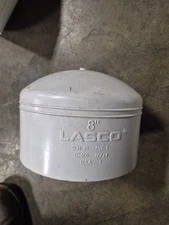8" PVC Sch 40 Lasco Cap
