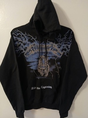 Mens Metallica Ride The Lightening Long Sleeve Hoodie Black Size Small