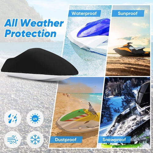 NEVERLAND Jet Ski Cover 135"-145" Outdoor Storage Dust Protector Waterproof - Bild 3 von 8