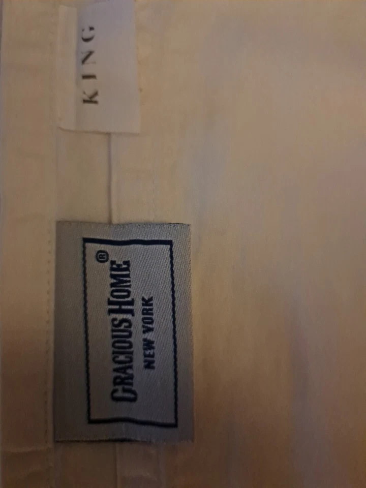 Gracious Home N Y ржаво-коричневый 3 полоски плоская простыня 100% египетский хлопок Италия  - Изображение 3 из 4