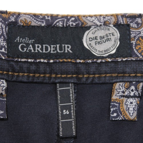 Pantaloni chino/casual Atelier Gardeur nuovi con etichette taglia 56 40 US in misto cotone blu - Foto 9 di 15