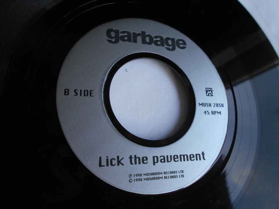 Garbage Push It Mint- 7" 1998 Jukebox Promo Rare Lick the Pavement Mush 28SH - Image 4 of 4