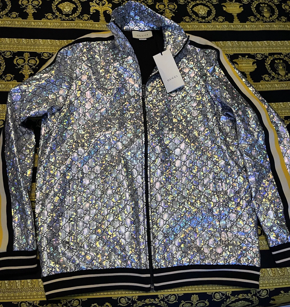 GIACCA MONOGRAMMA OLOGRAFICA NUOVA CON ETICHETTE 100% AUTENTICA GUCCI L GRANDE