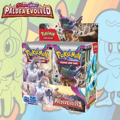 Pokemon TCG Scarlet and Violet Paldea Evolved Booster Box New Factory Sealed
