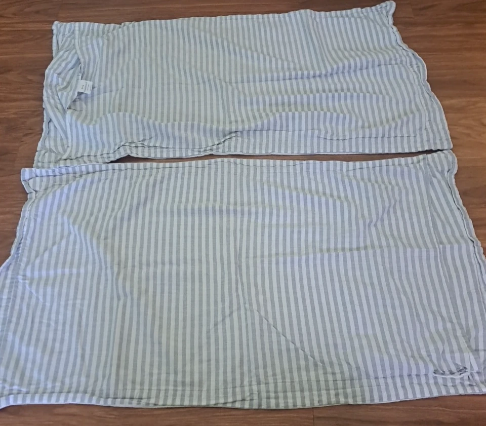 Fundas de almohada Target Threshold King 2 rayas gris marrón borde de cinta contemporáneo Foto 4 de 4