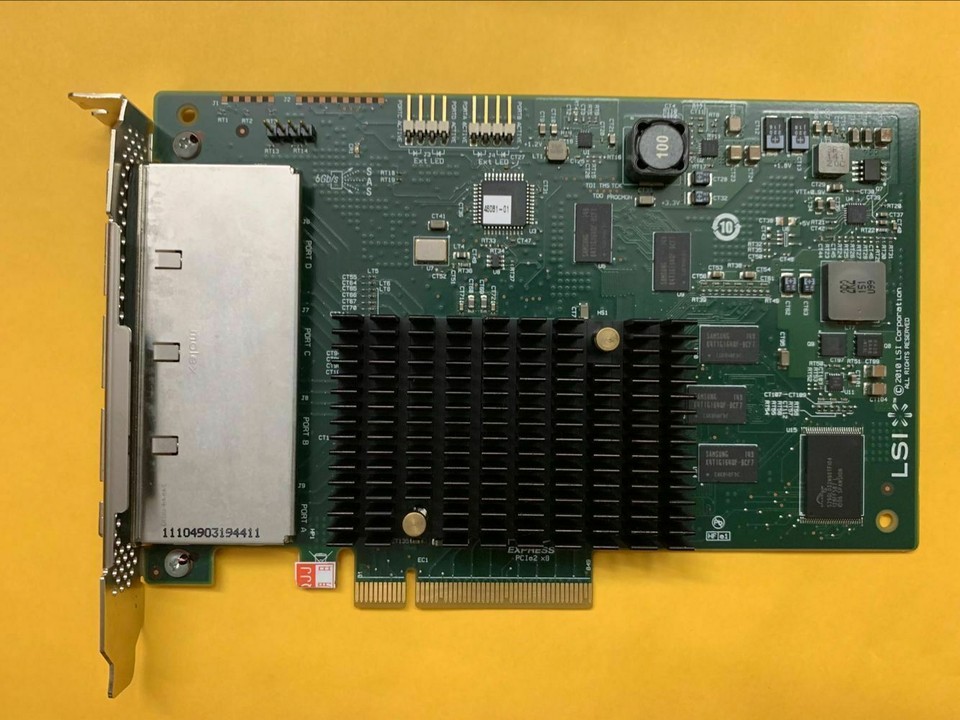 LSI 9201-16E 6Gbps 16 Channel External HBA P20 IT Mode ZFS FreeNAS ...