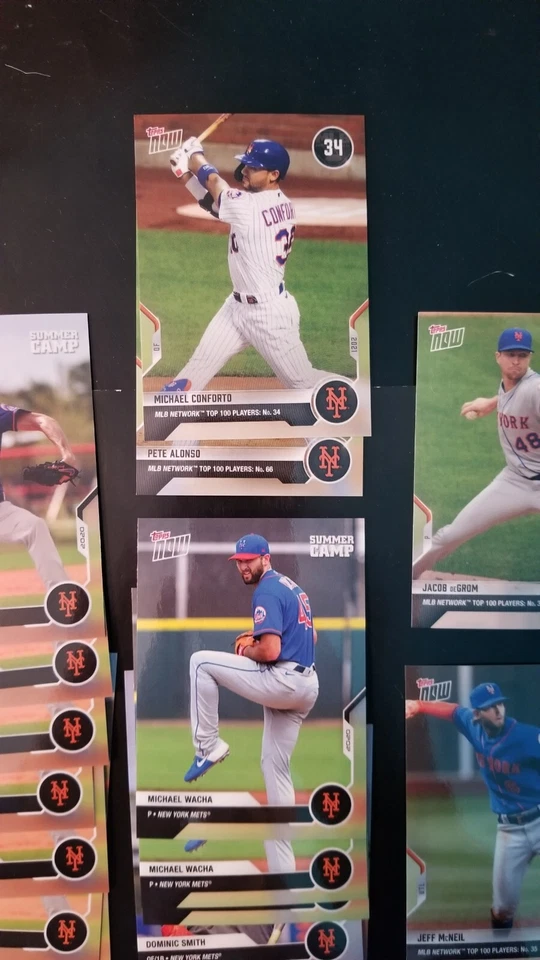 Topps Now Summer Camp New York Mets Plus 2020 2021 MLB Top 100 lote ¡Leer!! Foto 3 de 4