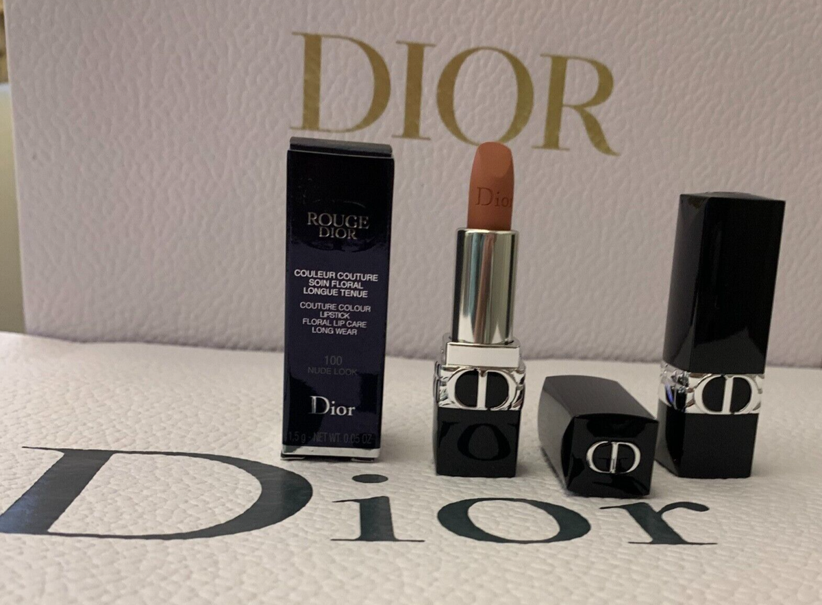 Dior Rouge 100 Nude Look Matte Mini Lipstick 1.5g | eBay