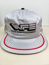 Vintage USA MADE WFE White Farm Equipment Trucker Hat Snapback Cap
