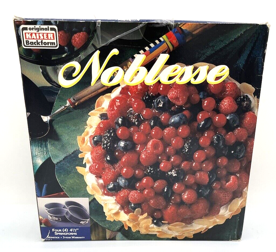 KAISER Bakeware Noblesse 4 1/2" Mini Round NonStick Springform Pans