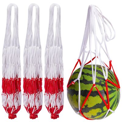 30 Packs Watermelon Hammock Mesh Bags 2 Colors Melon Hanging Net Bag Heavy Duty