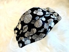 Black Minnie Mouse Disney Mask Washable Cotton Dual Layer Face Cover Kids