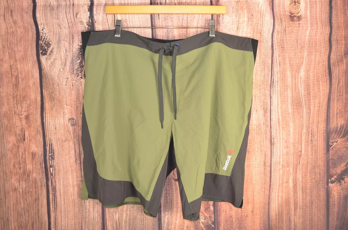 Mens Reebok Speedwick Crossfit military green black shorts 2XL eBay