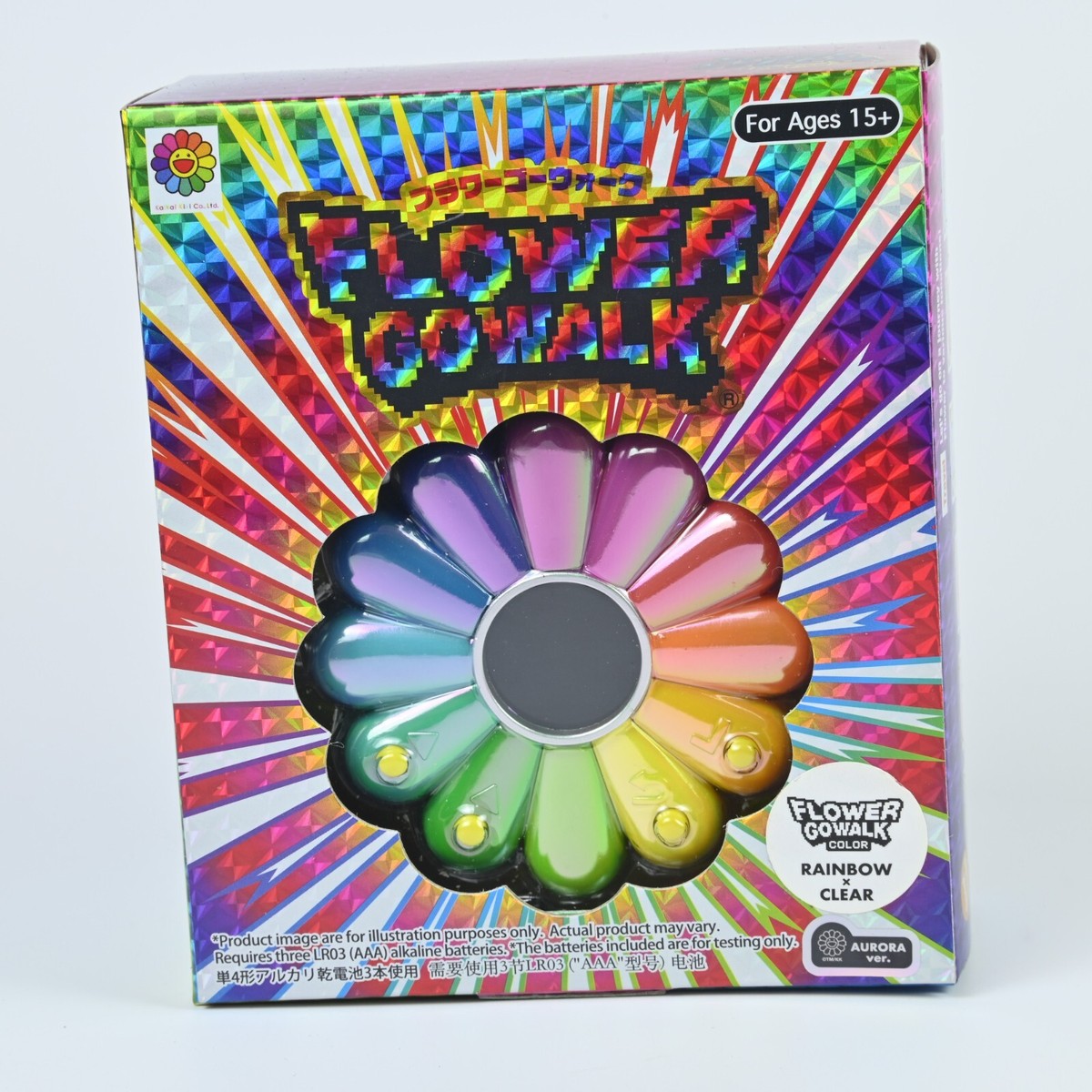 Takashi Murakami FLOWER GO WALK Rainbow × Clear Takashi Murakami FLOWER GO WALK Rainbow × Clear