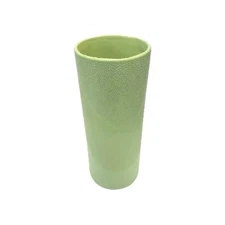 Royal Haeger Green Cylinder Popcorn Textured Vase, Midcentury Home Decor