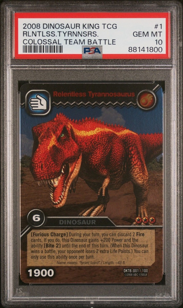 Dinosaur King TCG Colossal Team Battle Relentless Tyrannosaurus 1