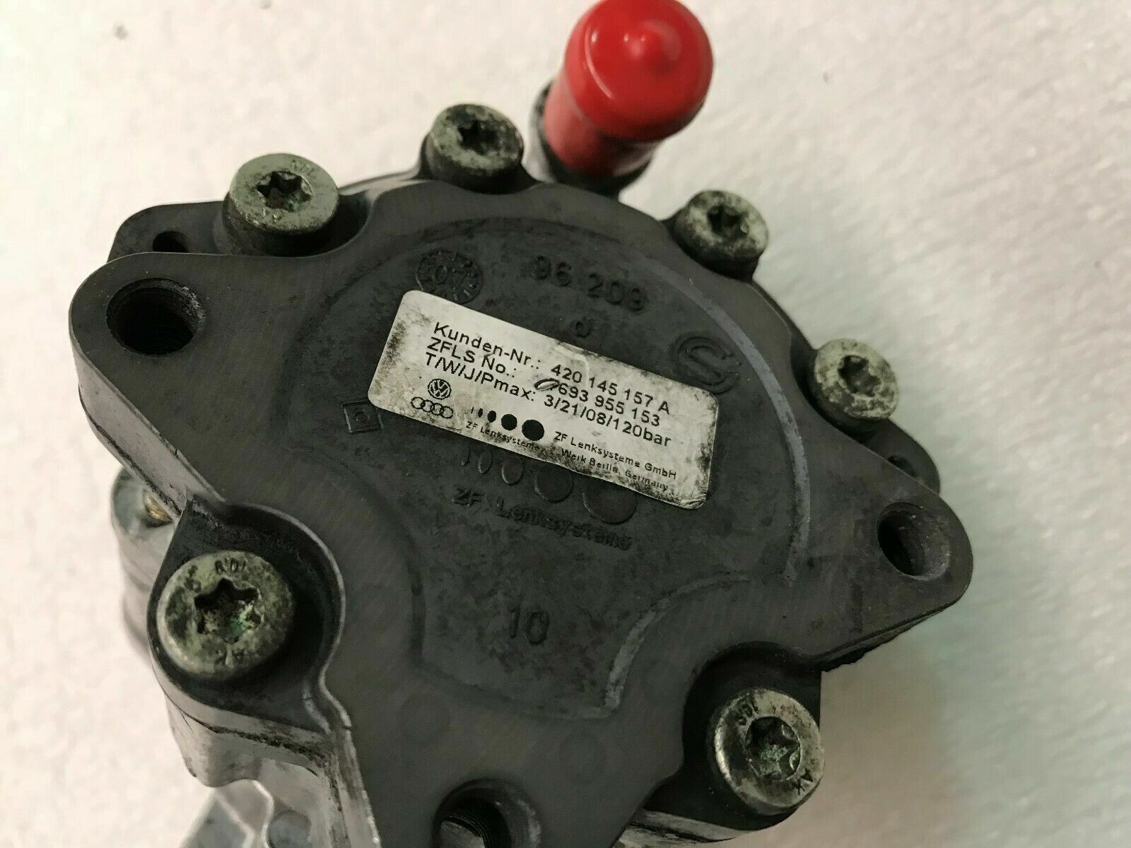 LAMBORGHINI GALLARDO LP560 570 POWER STEERING HYDRAULIC VANE PUMP OEM 420145157A