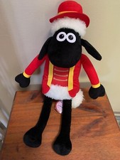 SK Japón - "Shaun The Sheep" Circus Show Difícil de Encontrar Ringmaster Peluche Juguete Suave NUEVO 47 cm
