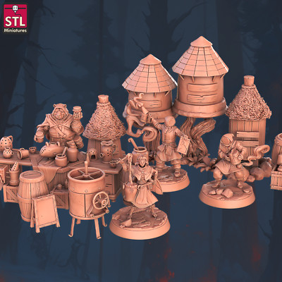 Beekeepers's Set Legion Terrain Scenery Tabletop Miniatures 28mm Wargaming
