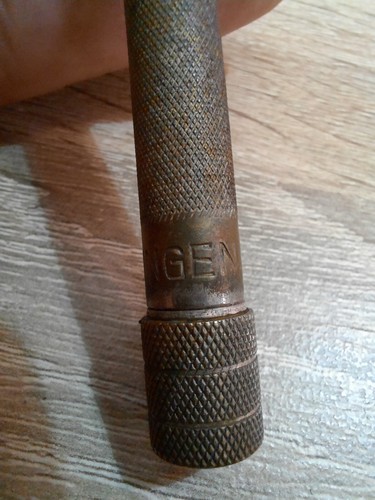 ANTIQUE VINTAGE SOLINGEN SAFETY RAZOR BRASS - Picture 4 of 17