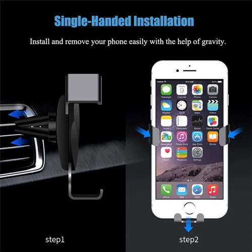 Handyhalterung Auto Lüftungsgitter KFZ Universal 360° Smartphone Halter Lüftung - Bild 7 von 8
