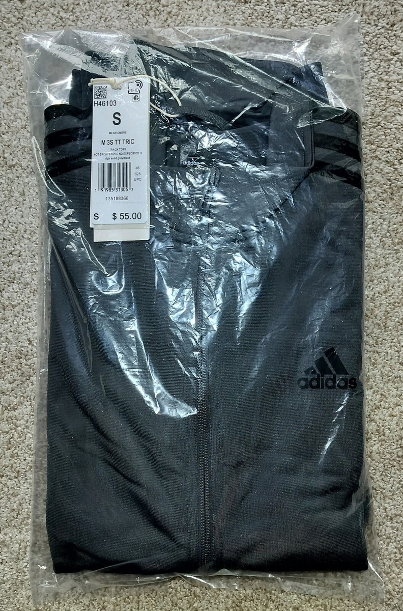 Adidas Men Size S Warm-Up Training Track Tricot Full Zip Jacket