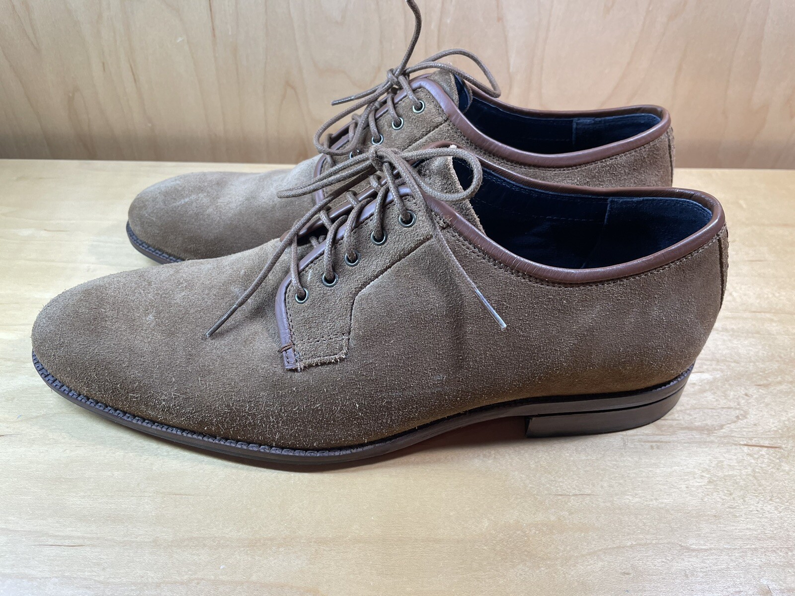 SAOLA Cravatta in pelle scamosciata marrone Cole Haan Grand 360 C29410 da uomo OXFORD taglia 9 5 M