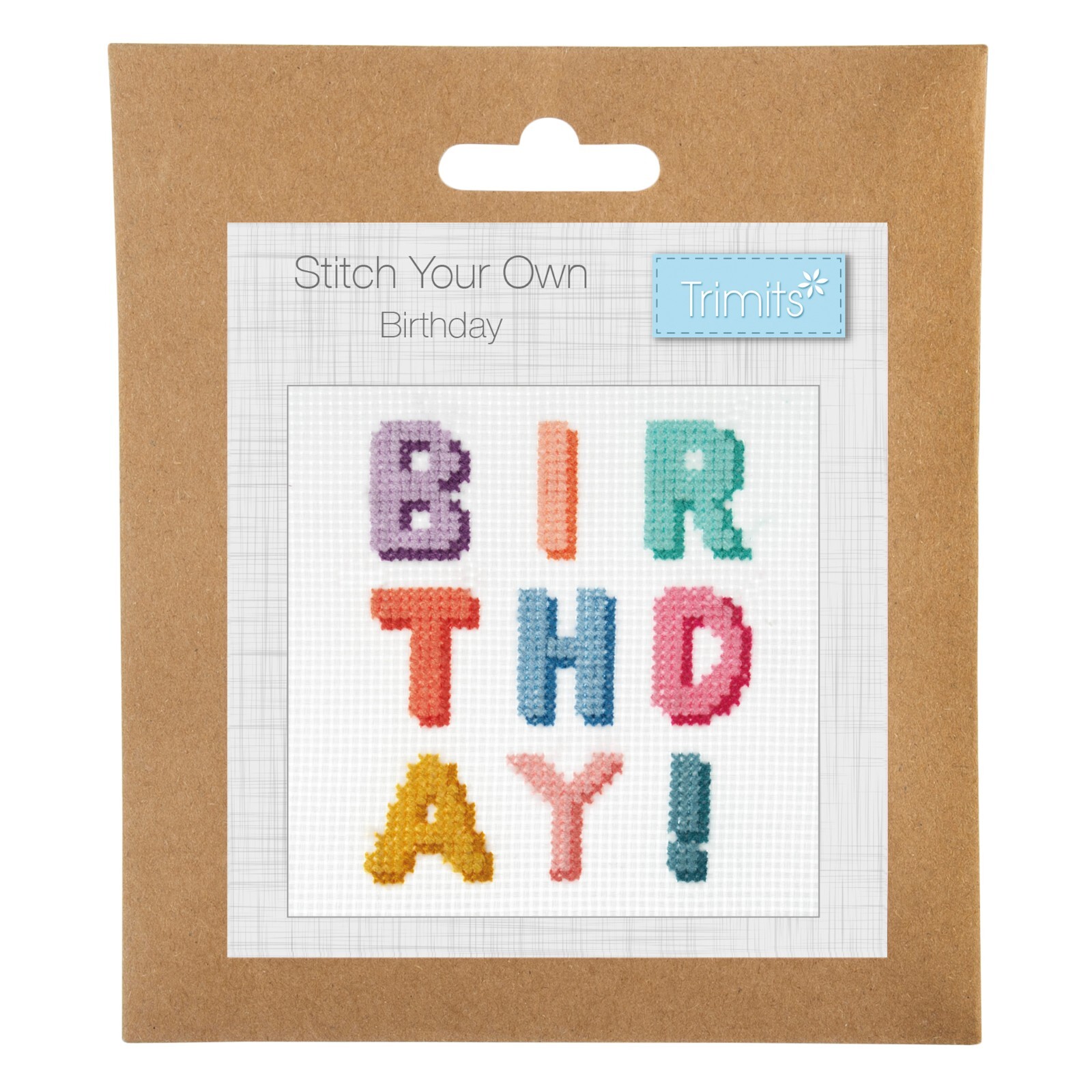 Mini Counted Cross Stitch Kit - Birthday