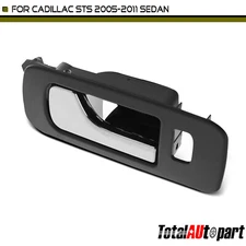 Inside Door Handle Chrome & Black for Cadillac STS 2005-2011 Front Left Driver