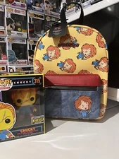 Child's Play Chibi Chucky Mini Backpack HORROR NEW And Pop Chuky Black Light $70