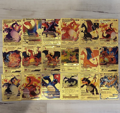 Pokemon TCG Evolutions Charizard Custom Gold Foil 18-Card Lot V/VMAX