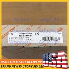 100pcs WEIDMULLER ZDU 2.5/4AN BL 1608580000 Feed-through Terminal Blue New ✦KD