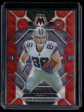 2023 Panini Mosaic #344 Luke Schoonmaker Red Wave Mosaic #/9