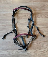 The Distance Depot Endurance Halter Bridle Combo In RED Size Regular Biothane