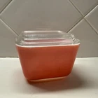 Vintage Pyrex Pink Flamingo Refrigerator Dish 501 with Lid 1950s