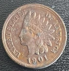 1901 Indian Head Cent UNC RD Some Toning-You Grade