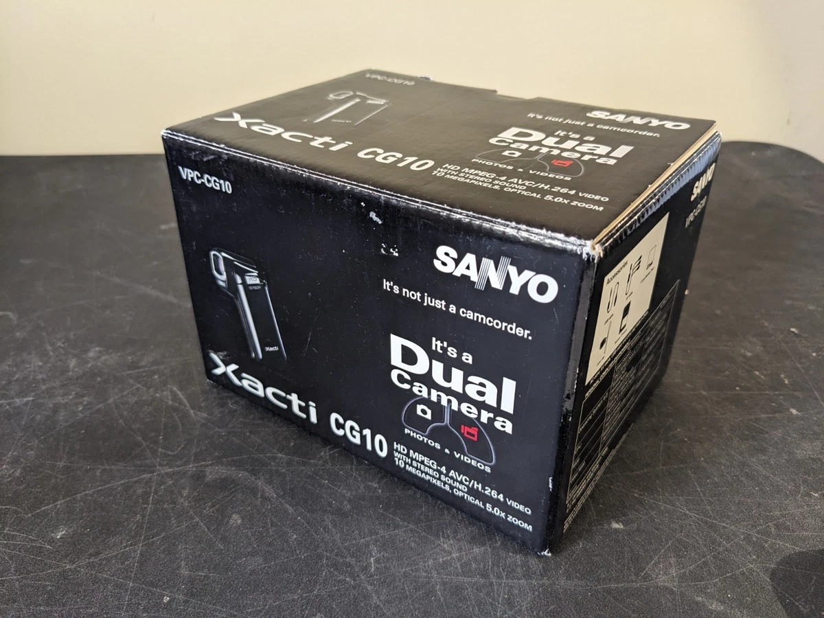 Sanyo Xacti VPC-CG10 HD Camcorder 10MP Dual Camera Open Box NEW | eBay