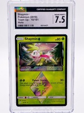 2019 Shaymin Prism Star 10/181 Sm-Team Up Holo Pokemon Graded Slab 7.5 NM CGC