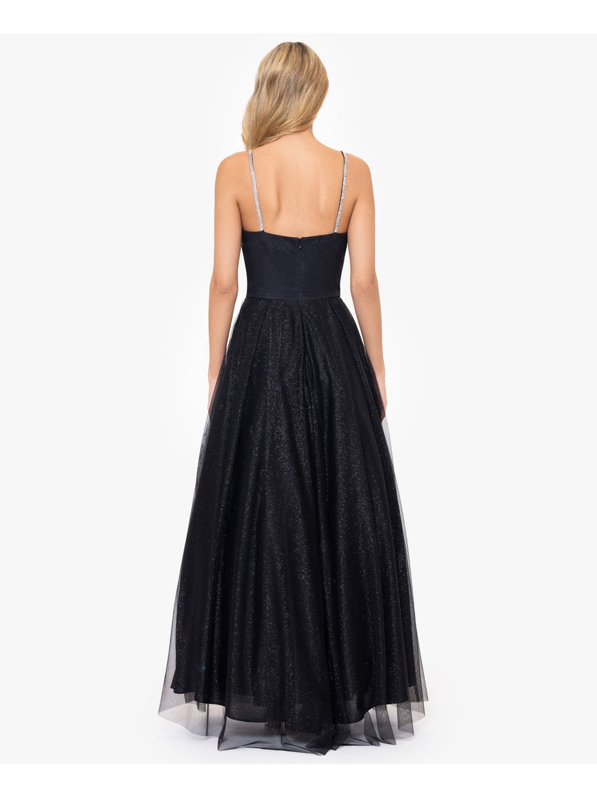 BLONDIE NITES Womens Spaghetti Strap Full-Length Prom Gown Dress