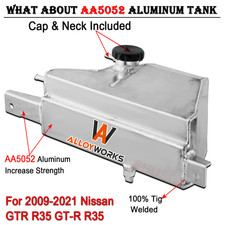 Coolant Overflow Reservoir Tank Fit 09-2021 Nissan GTR R35 GT-R R35 3.8L V6