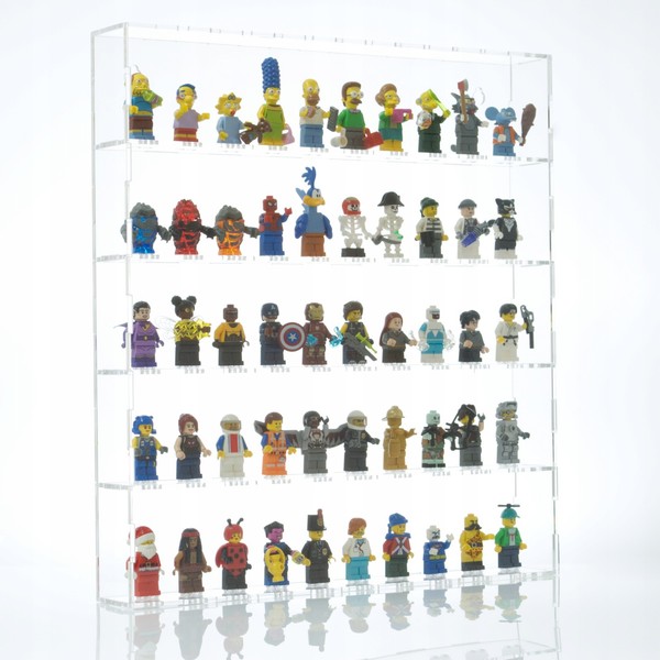 Vitrine Mit Rahmen FüR 50 Lego Minifiguren - SchüTzt Vor Staub Und Uv-Strahlung-image