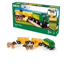 Brio Farm Train 33404, For Ages 3 And Up. Toy, Wooden Toy Train, Locomotive, C 