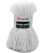 Macrame Braided Yarn Pastel and Vivid Colors Soft Cotton Content 1 Skein