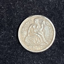 1875 CC Seated Liberty Dime: CC Above The Ribbon Nice Coin to Fill Your Album