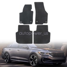 Fits 2012-2019 Volkswagen Passat Front Rear Floor Mats Carpet Waterproof Velour