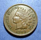 1909 Indian Cent  Ch. XF