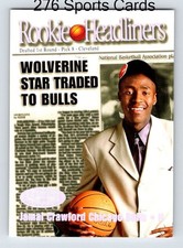 2000-01 Hoops Hot Prospects #15 RH Jamal Crawford BASKETBALL Chicago Bulls