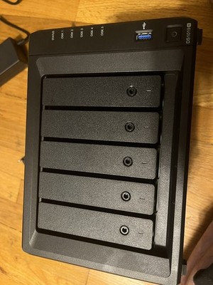 Synology DS1019+ 5-Bay NAS; Intel CPU; 8 GB ram - NO DISKS
